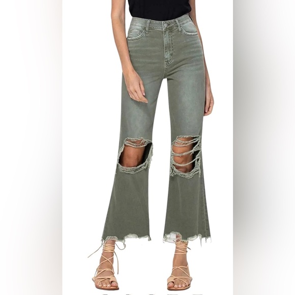 Vervet By Flying Monkey - Distressed 90s Straight Denim Jean main image 1